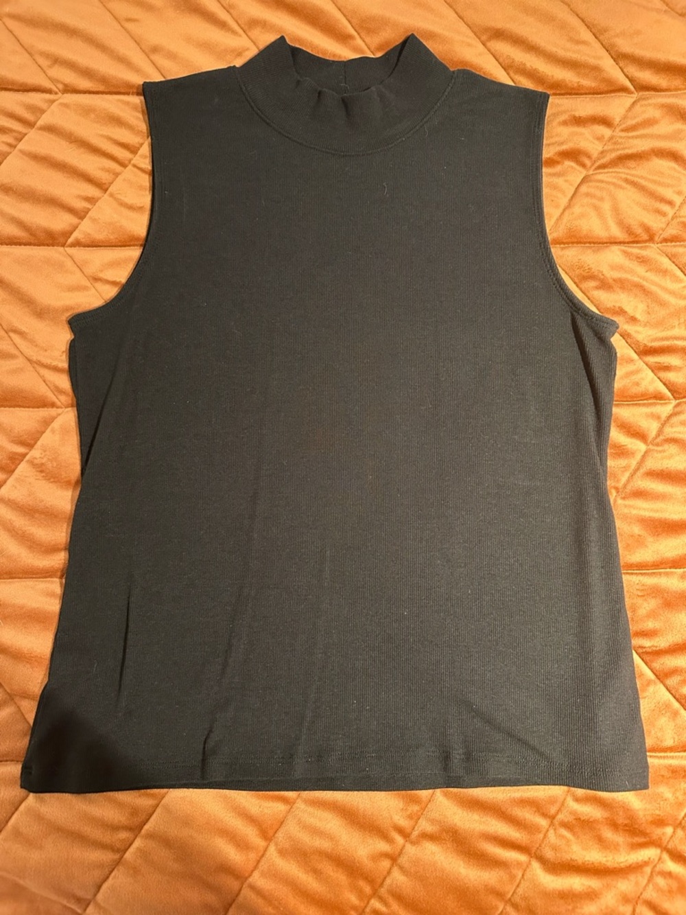 Sleeveless Mock Neck